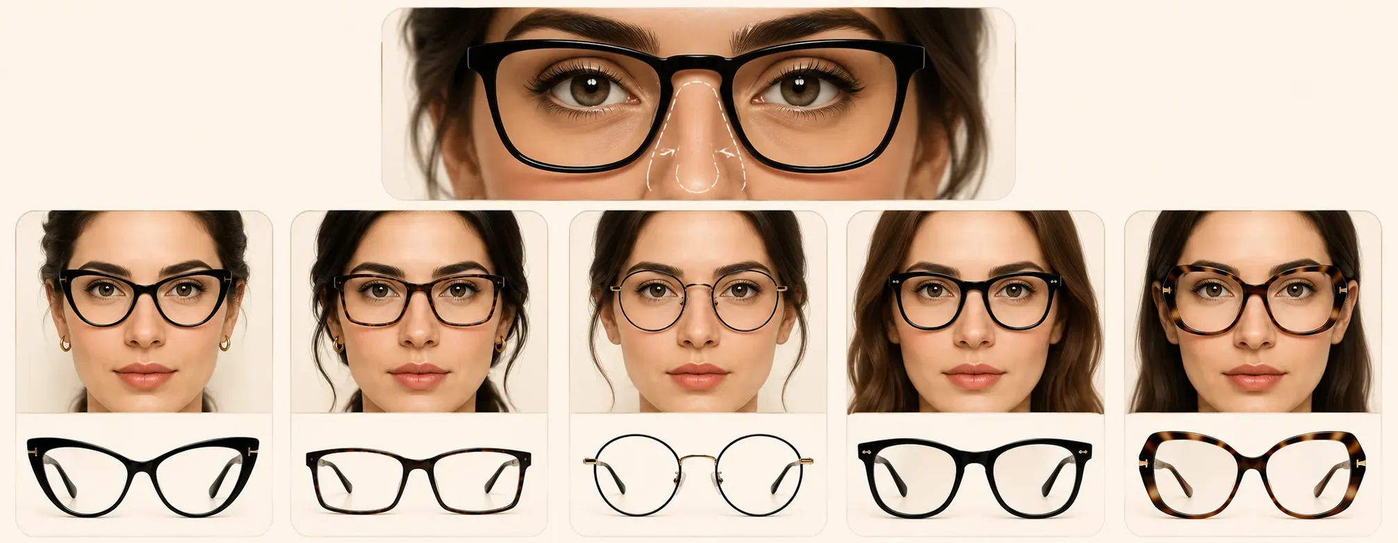 چه فریم عینکی برای بینی بزرگ مناسب است؟